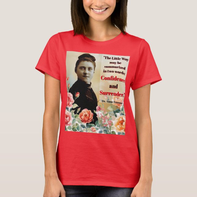 Camiseta Citação de St Therese Dr Anna Terruwe (Frente)