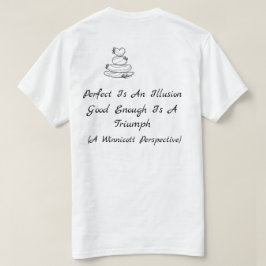 Camiseta Citação de Terapia Perfeito É Uma Ilusão Winnicott