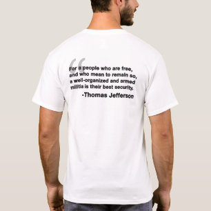 Camiseta Citação de Thomas Jefferson