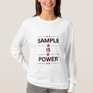 Camiseta Citação de Tipografia Negrito