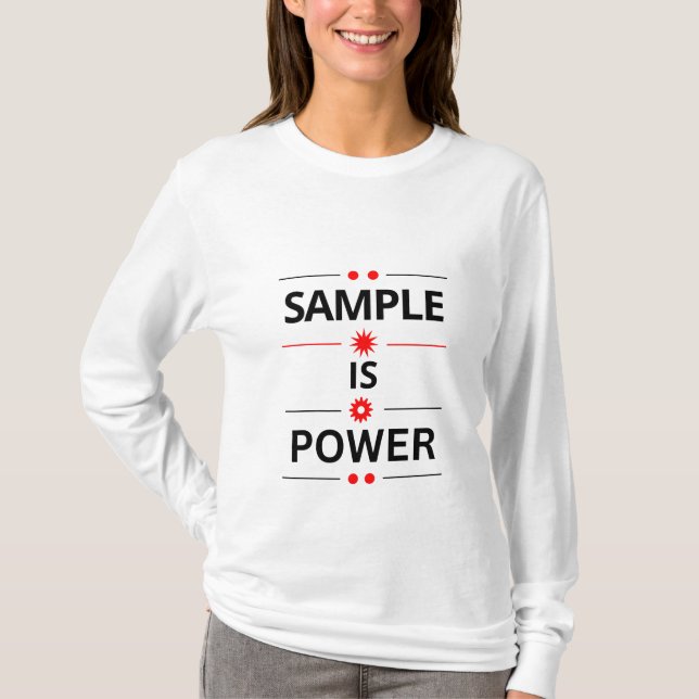 Camiseta Citação de Tipografia Negrito (Frente)