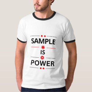 Camiseta Citação de Tipografia Negrito