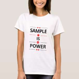 Camiseta Citação de Tipografia Negrito