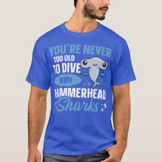 Camiseta Citação De Tubarões De Hammerhead Para Uma Cabeça