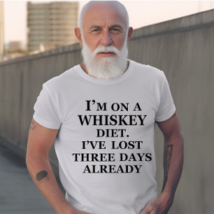 Camiseta citação de uísque engraçada