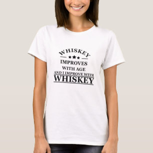 Camiseta citação de uísque engraçada