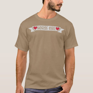 Camiseta citação de uma menina de cavalo dizendo presente