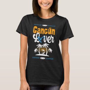 Camiseta Citação de Verão do Cancun Love Vacing Heart do Mé