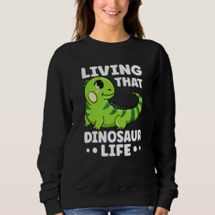 Camiseta Citação de Vida de Dinossauro para uma Iguana