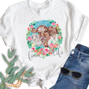 Camiseta Citação de Vida na Fazenda Família Homestead Frang