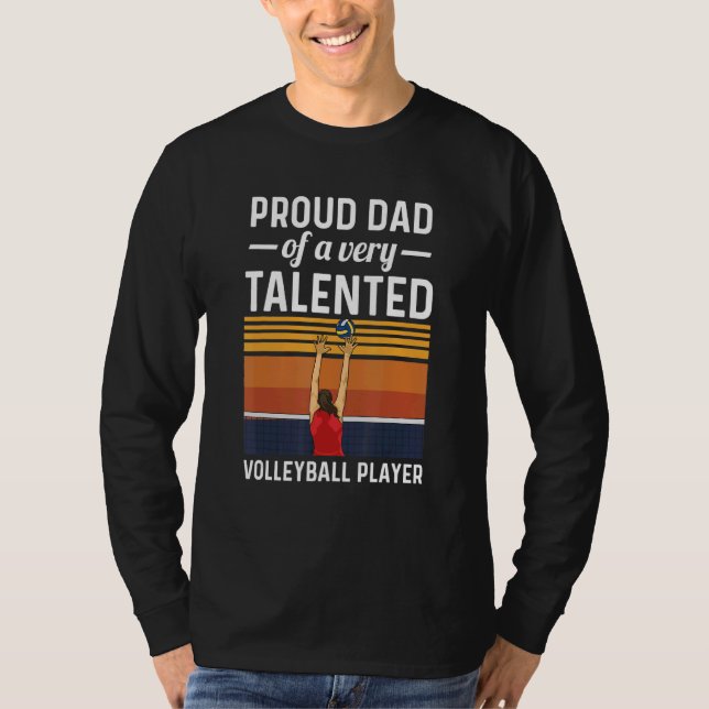 Camiseta Citação De Voleibol Para Pai De Pl De Voleibol (Frente)
