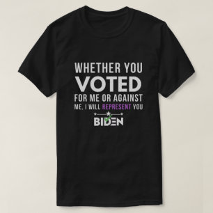 Camiseta citação de voto de joe biden