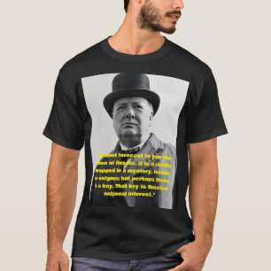 Camiseta citação de Winston Churchill