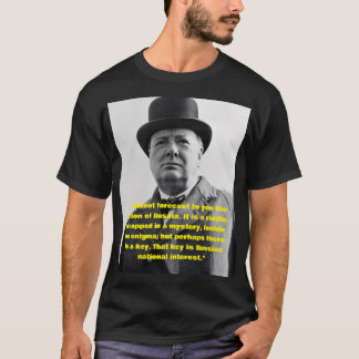 Camiseta citação de Winston Churchill