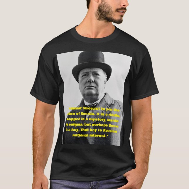 Camiseta citação de Winston Churchill  (Frente)