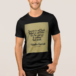 Camiseta Citação de Winston Churchill; Sucesso