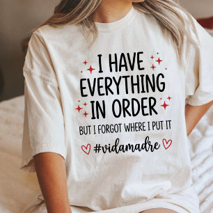 Camiseta Citação Divertida da Vida de Mãe