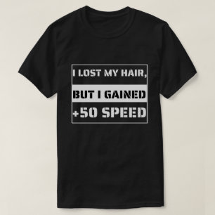 Camiseta Citação Divertida de Jogador Careca Arte de Veloci