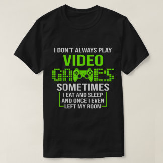 Camiseta Citação Divertida de Jogador Design de Jogo de Víd
