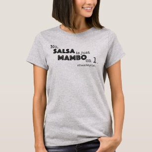 Camiseta Citação Divertida de Mambo   Equipe Ritmo Dança de