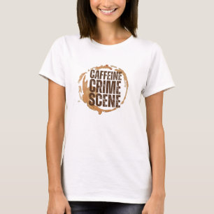 Camiseta Citação Divertida de Manchas de Café para Amantes