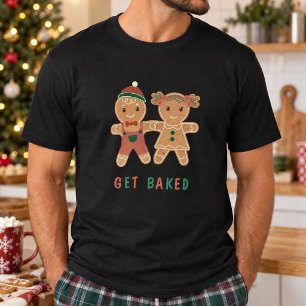 Camiseta Citação Divertida de Natal da Mulher de Biscoito d