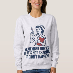 Camiseta Citação Divertida de Registro de Enfermagem Vintag