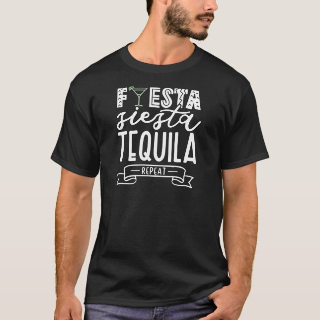 Camiseta Citação Divertida de Tequila da Festa (Frente)