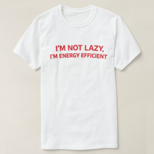 Camiseta Citação Divertida e Preguiçosa "Não Estou com Preg