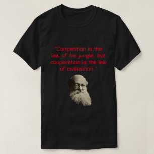 Camiseta Citação do auxílio mútuo Peter Kropotkin