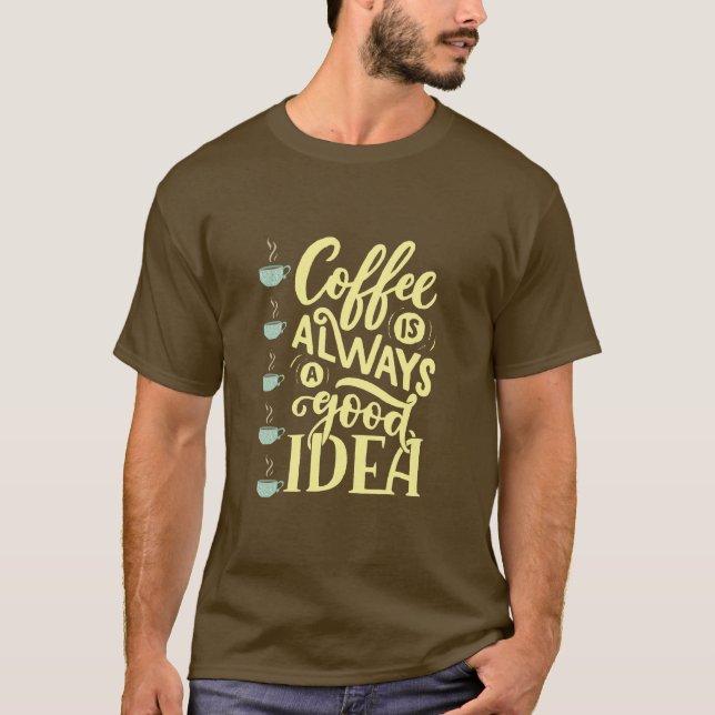 Camiseta citação do café (Frente)