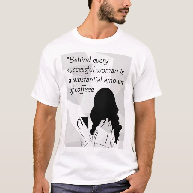 Camiseta citação do café (Frente)