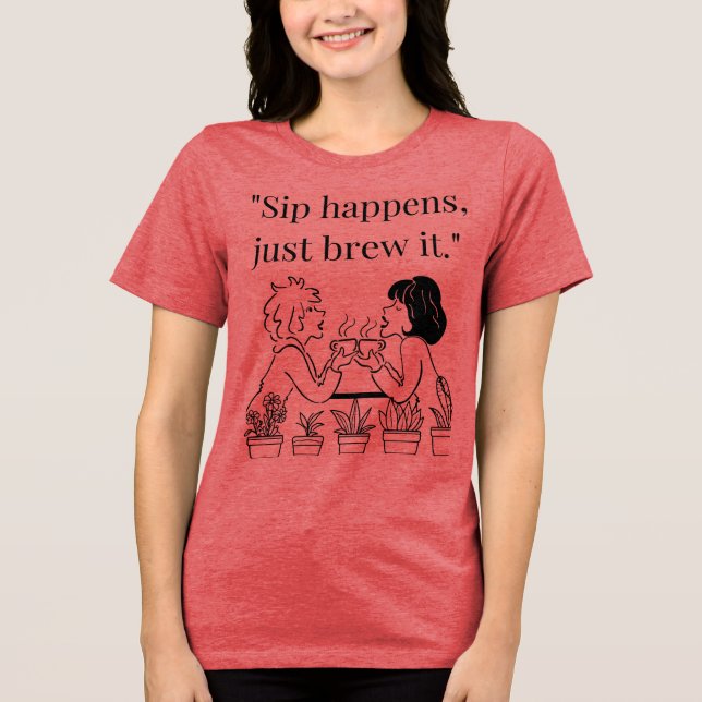 Camiseta citação do café (Frente)