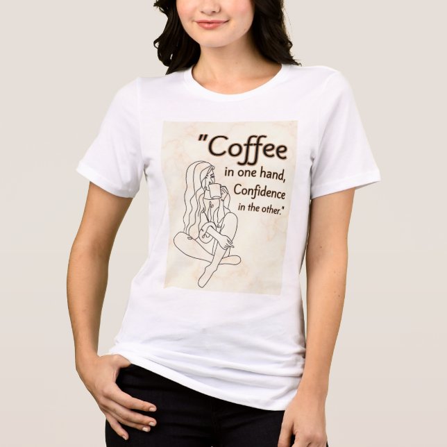 Camiseta citação do café (Frente)