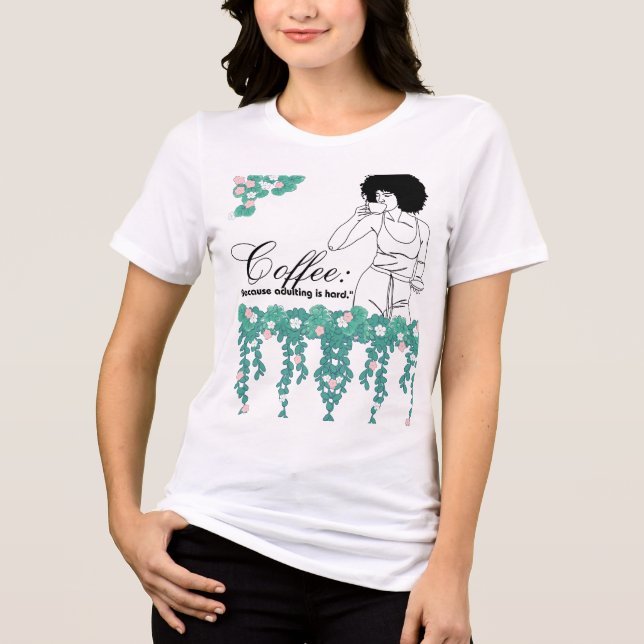 Camiseta citação do café (Frente)