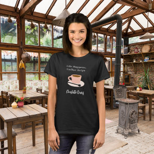 Camiseta Citação do café preto Barista