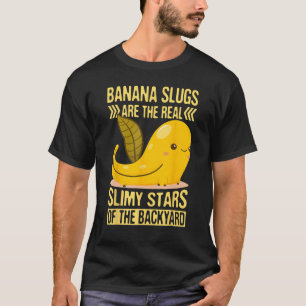 Camiseta Citação do Caracol de Banana para Caracol e Gato d