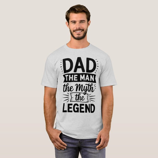 Camiseta Citação do dia de os pais (Frente Completa)