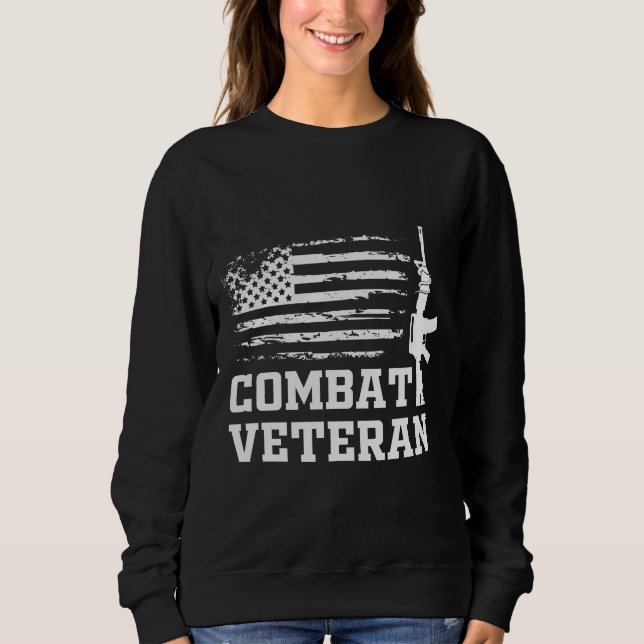 Camiseta Citação do Exército Militar de Combate Veterano (Frente)