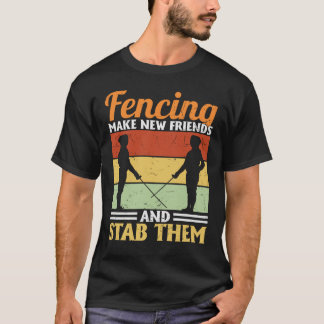 Camiseta Citação do Funny Fencer 
