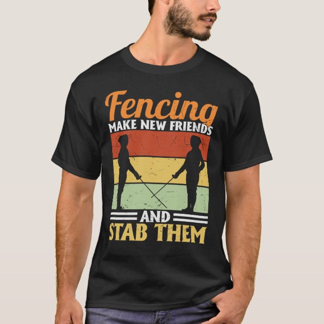 Camiseta Citação do Funny Fencer  (Frente)