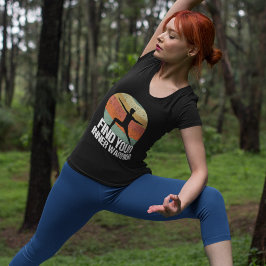 Camiseta Citação do Guerreiro Yoga Inspiradora