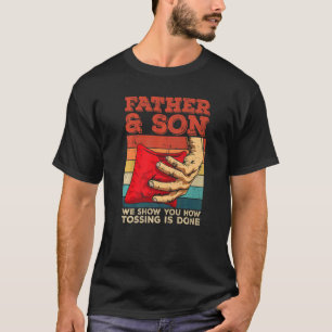 Camiseta Citação do Jogo do Sack Toss Corn Hole para um Pai