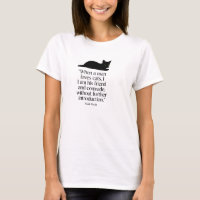 Camiseta Citação do Mark Twain sobre Gatos