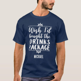 Camiseta Citação do Pacote das Bebidas Cruzadas Engraçado