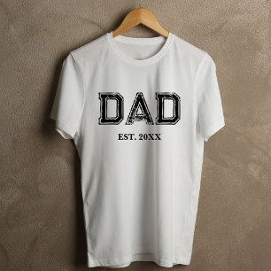 Camiseta Citação do Papai Tipografia Esportiva Vintage Dia