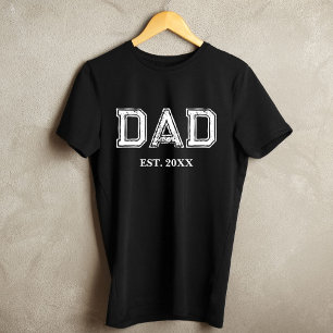 Camiseta Citação do Papai Tipografia Esportiva Vintage Dia 