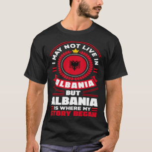 Camiseta Citação do pavilhão albanês da Albânia
