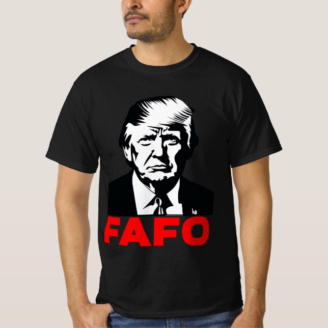 Camiseta Citação do Presidente Donald Trump 47º FAFO Engraç (Frente)
