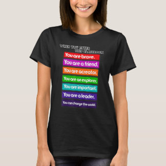 Camiseta Citação do Professor de volta à Escola Vida de Pro